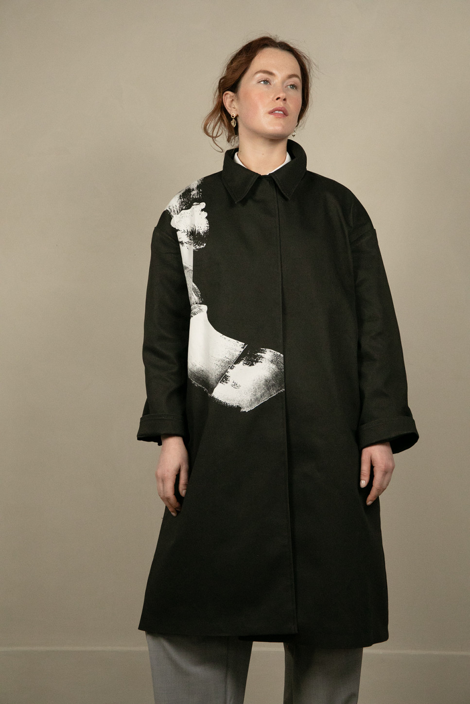 SHIORI PRINTED COTTON COAT 
